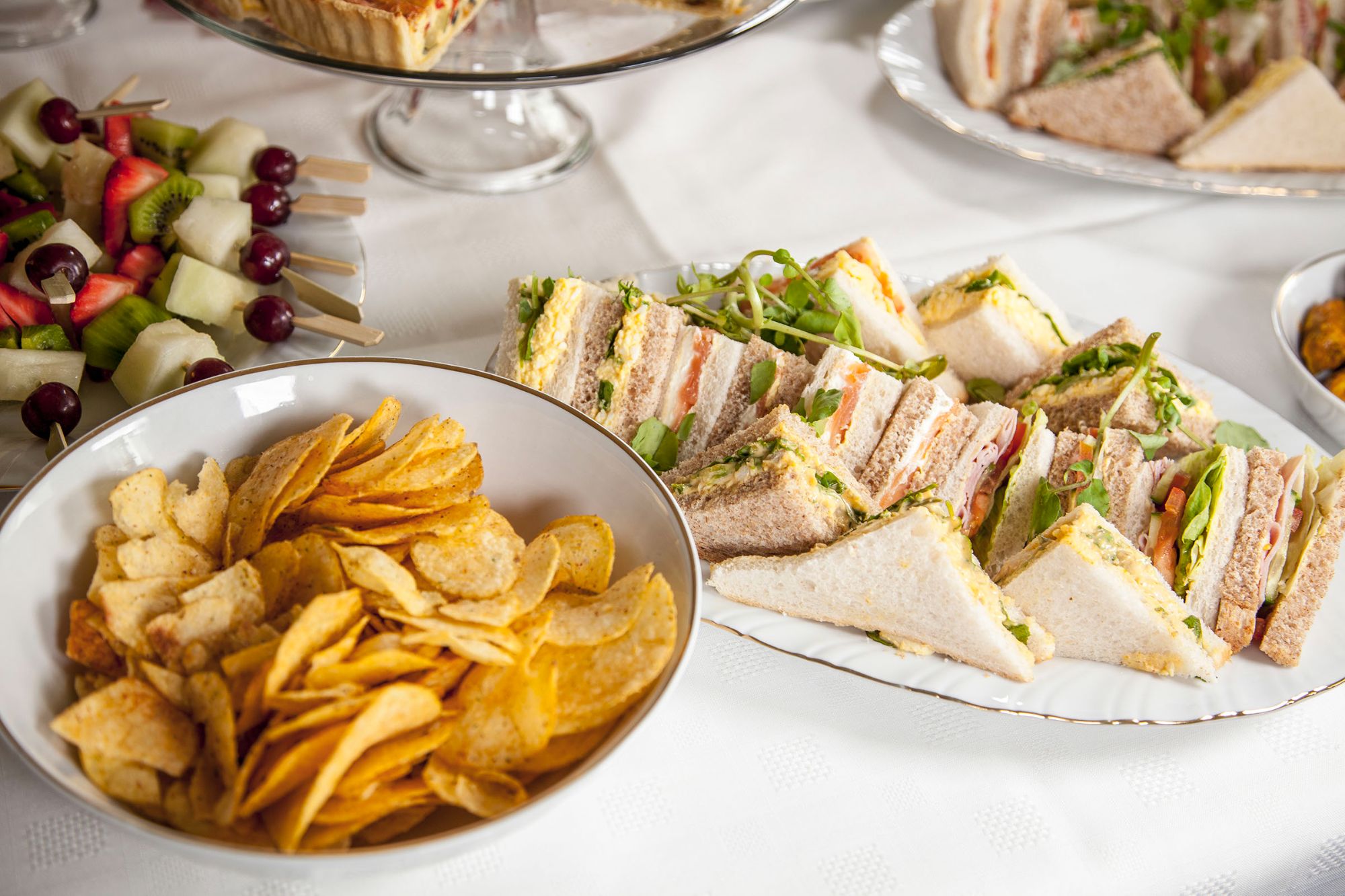 Sandwiches and crisps